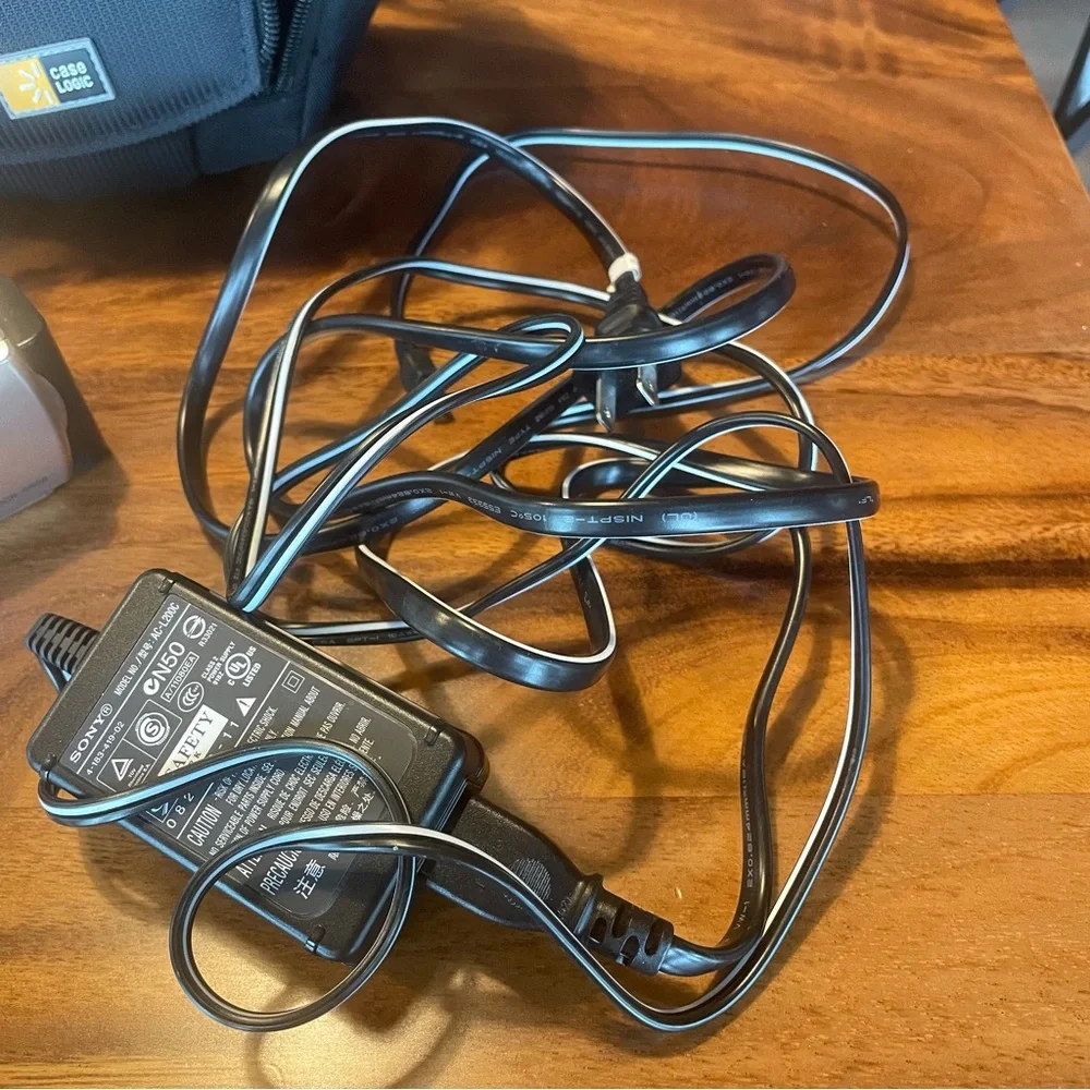 Sony Silver Handy cam DCR-SR68 Camcorder with Carry Case and Cables